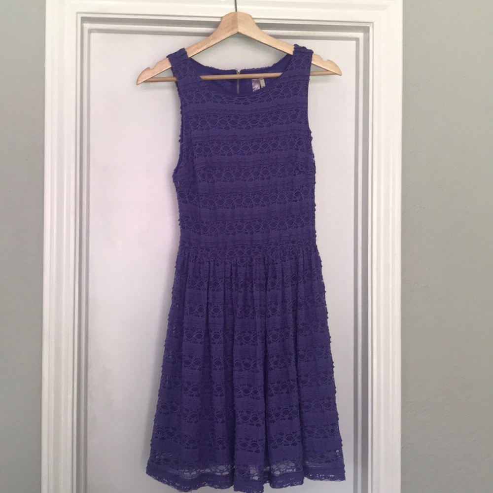 Purple Lace Dress